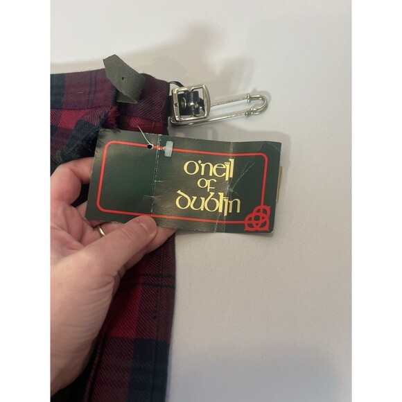 Vintage O’Neil of Dublin Wool Tartan Kilt Skirt | Made in Ireland | 28” Waist - Picture 6 of 12